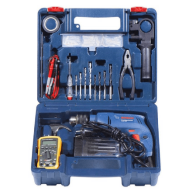 Máy khoan Bosch GSB 550 - Bộ set valy 19 món phụ kiện