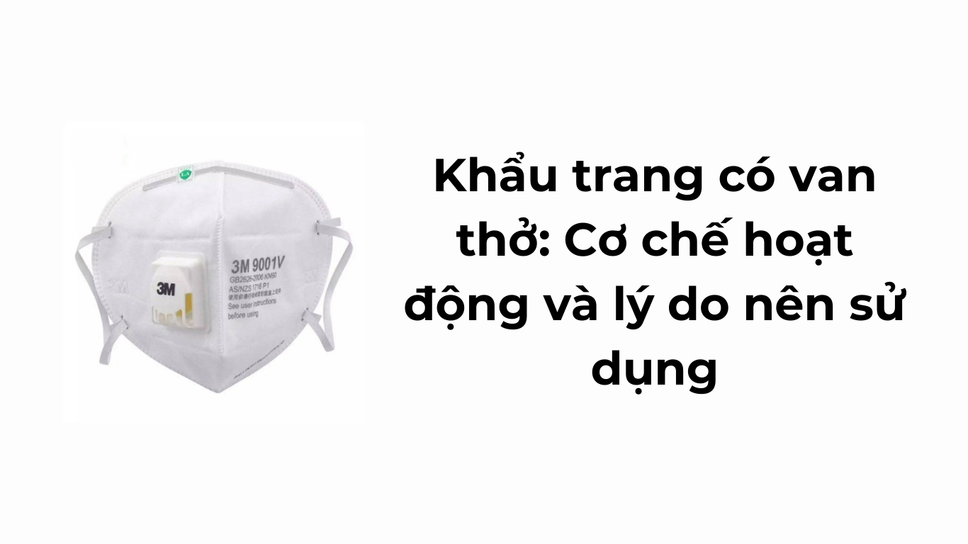 Khẩu trang có van thở: Cơ chế hoạt động và lý do nên sử dụng