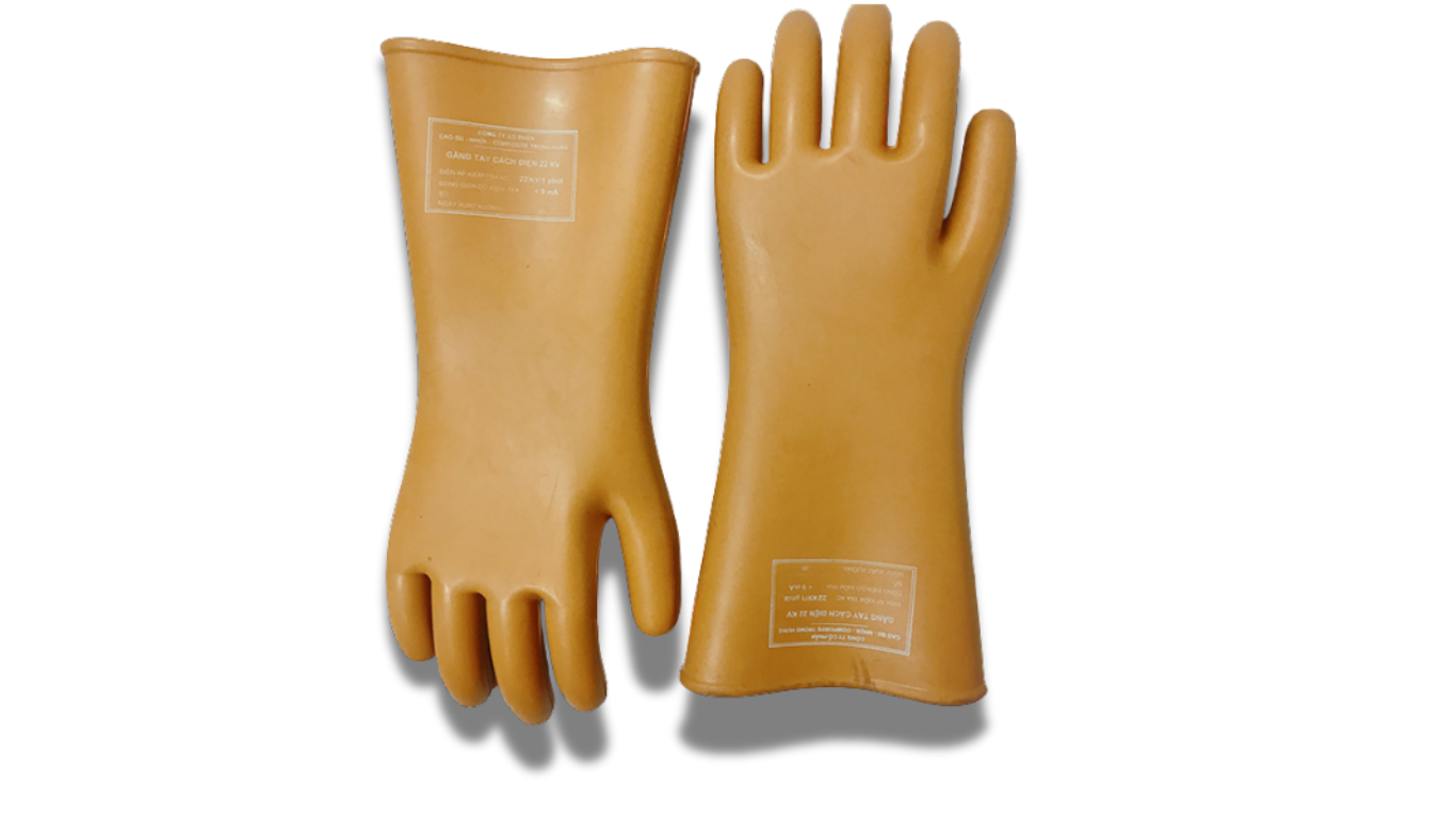làm gì khi găng tay cách điện dính hoá chất