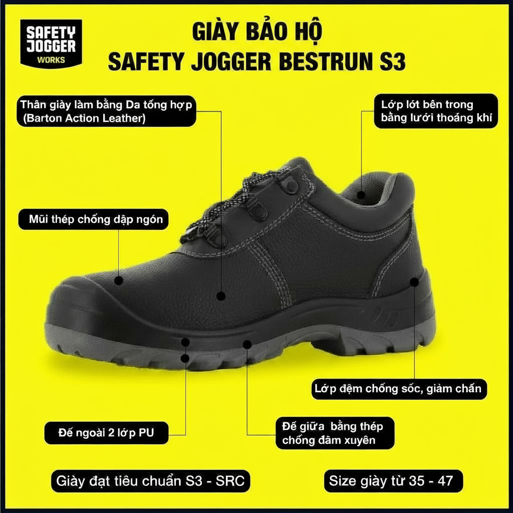Giày bảo hộ lao động Jogger Bestrun