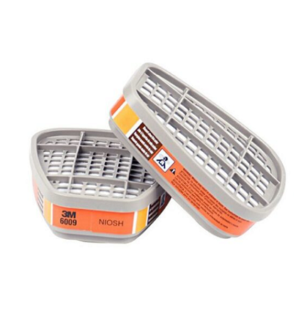 Phin lọc độc 3M 6009 lọc khí độc Clo và thuỷ ngân