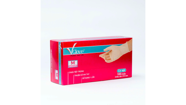 Găng y tế VGlove A2 có bột 27.5cm
