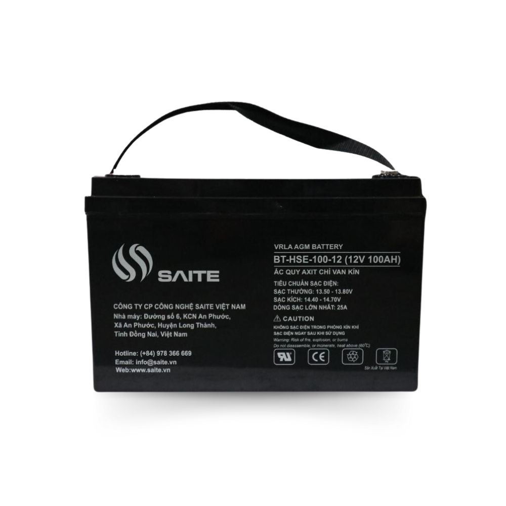 Ắc quy Saite 12V 100Ah Model BT-HSE-100-12