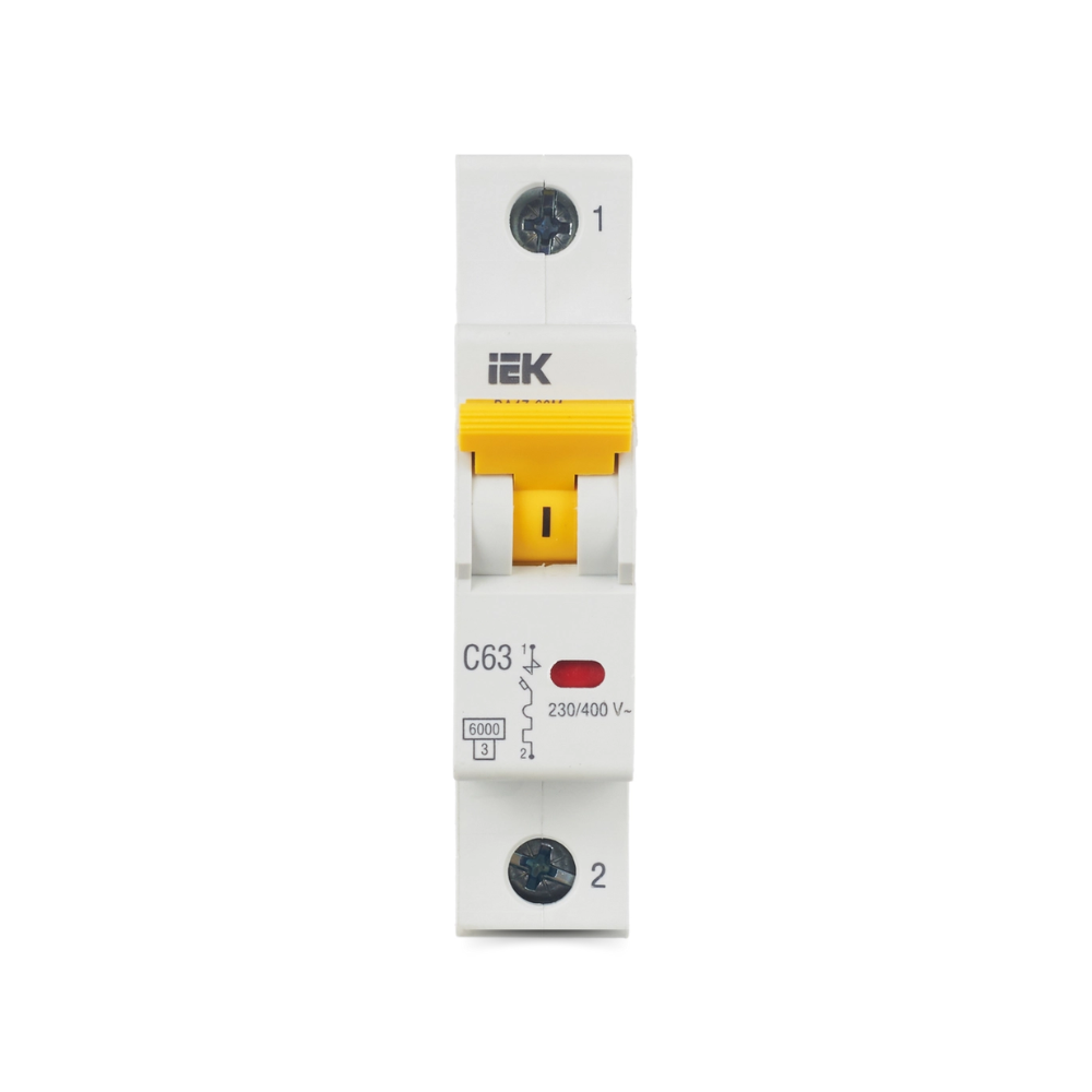 MCB IEK Karat BA47-60M 1P 63A 6kA Type C